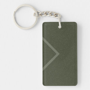 Custom Modern Arrow Moss Green Acrylic Keychain