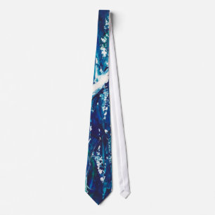 Custom Modern Art Blue Neck Tie