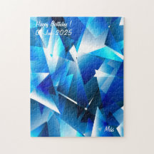 Custom Modern Artistic Colourful Abstract Blue