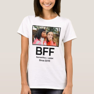 Custom modern best friend forever bff photo T-Shirt