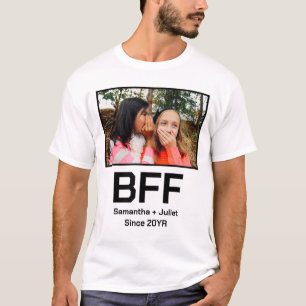 Custom modern best friend forever bff photo T-Shirt