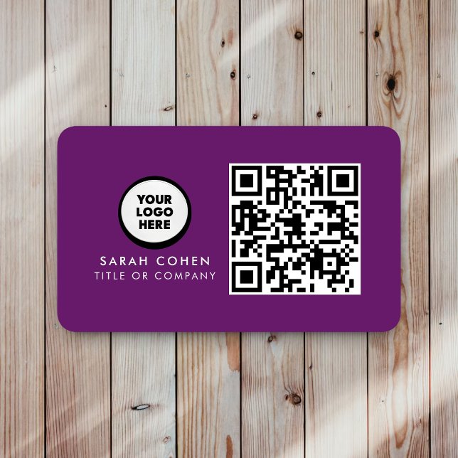 Custom Modern Business Card with Logo & QR Code  (Creator Uploaded)