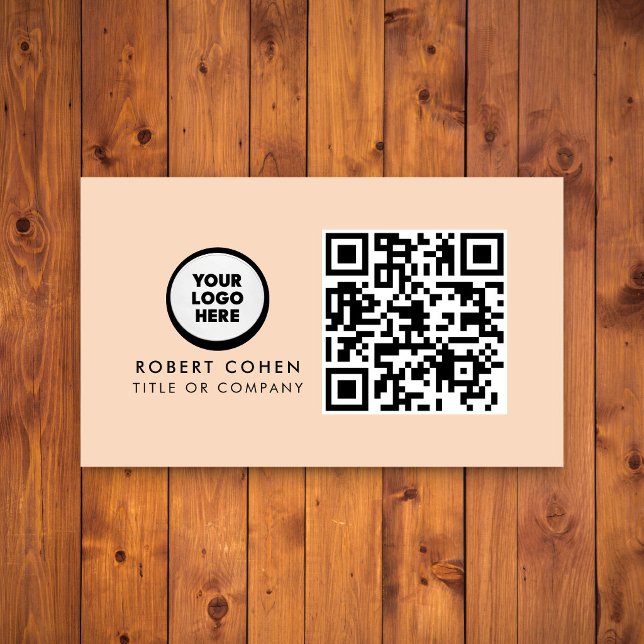 Custom Modern Business Card with Logo & QR Code  (Creator Uploaded)