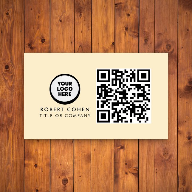 Custom Modern Business Card with Logo & QR Code  (Creator Uploaded)