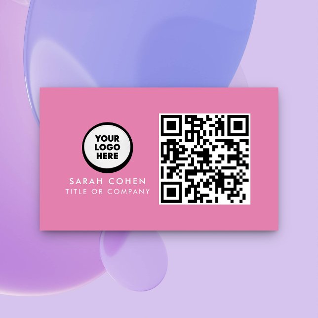 Custom Modern Business Card with Logo & QR Code  (Creator Uploaded)