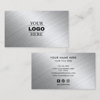 Custom Modern Business Logo Branded Card