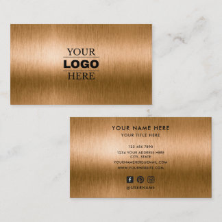 Custom Modern Business Logo Branded Card