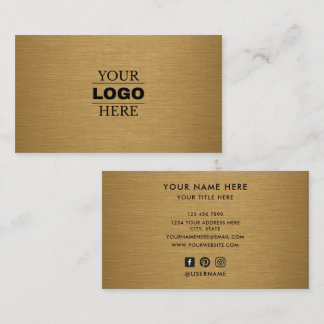 Custom Modern Business Logo Branded Card