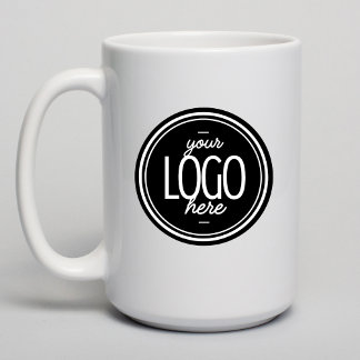 Custom Modern Business Logo Branded Coffee  Coffee Mug