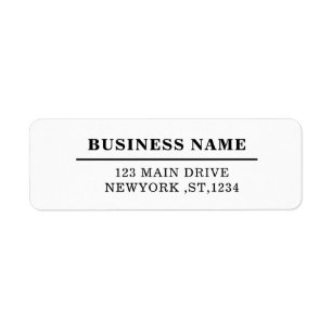 Custom Modern Business Logo Return Address Design Label