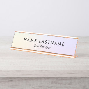 Custom Modern Business Promotional Desk Name Plate