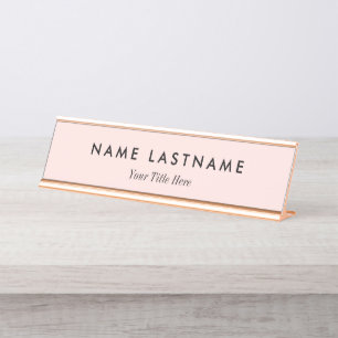 Custom Modern Business Promotional Desk Name Plate