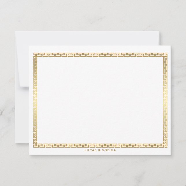 Custom Modern chic minimalist personalised Card (Front)