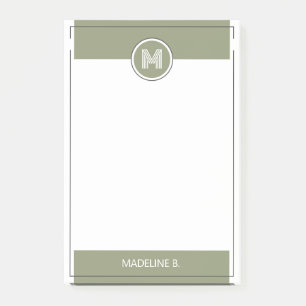 Custom Modern Chic Minimalist Typography Script Po Post-it Notes