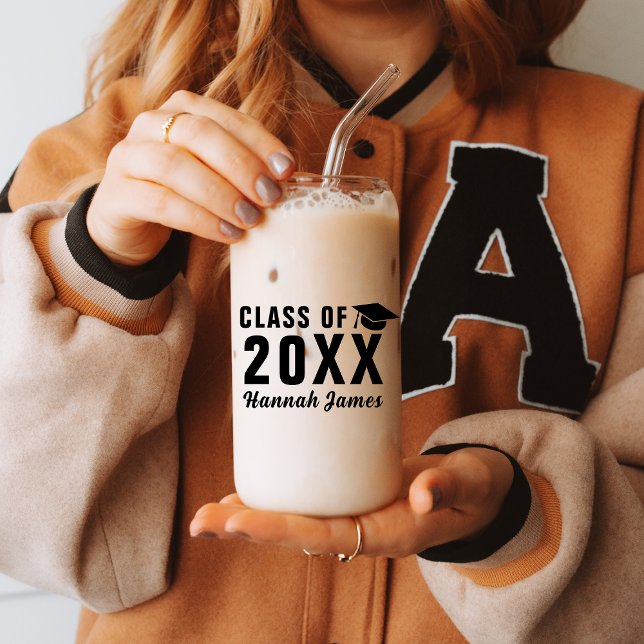 Custom Modern Class Of 2025 Graduation Party Can Glass (Custom Modern Class Of 2025 Graduation Party Can Glass
)