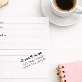 Custom Modern Clean Return Address Self Inking Self-inking Stamp