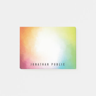 Custom Modern Colourful Abstract Art Template Post-it Notes