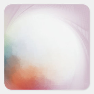 Custom Modern Colourful Abstract Blank Template Square Sticker