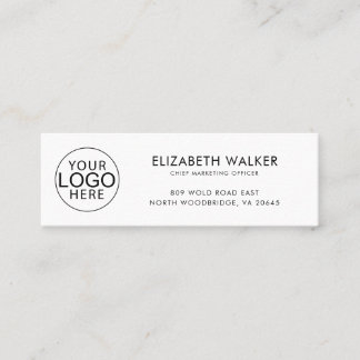 Custom Modern Company Logo Marketing Mini Business Card