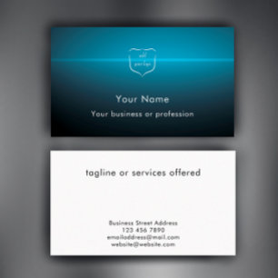 Custom Modern Cool Logo Technology Professional Business Card