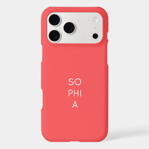 Custom Modern Coral Minimalist