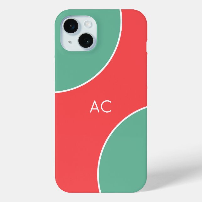 Custom Modern Coral Minimalist Case-Mate iPhone Case (Back)