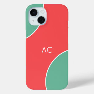 Custom Modern Coral Minimalist iPhone 15 Case