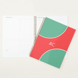 Custom Modern Coral Minimalist Planner
