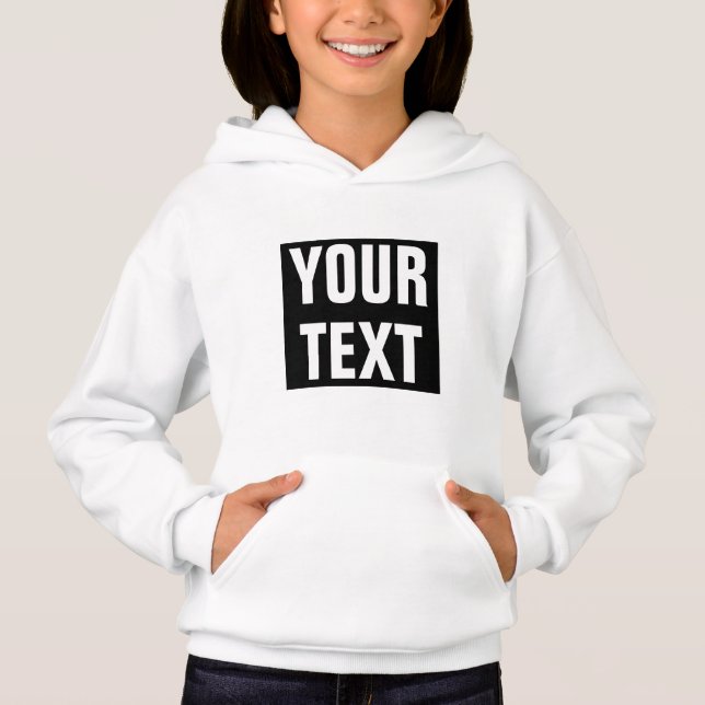 Custom Modern Cute Simple Template Girls White (Front)