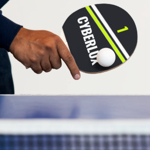 Custom Modern Cyber Retro Ping Pong Paddle