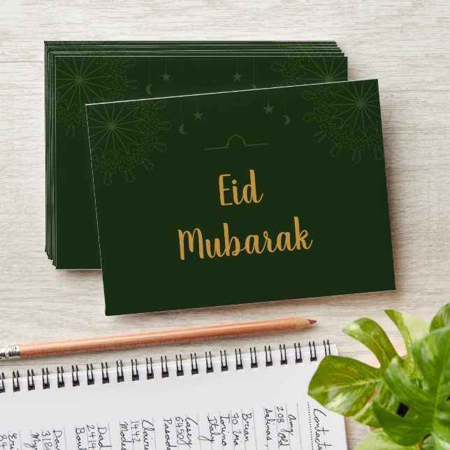 Custom Modern Eid Money Card Envelopes (Stacked)