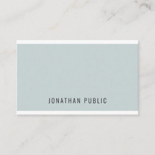 Custom Modern Elegant Blue Green Simple Template Business Card