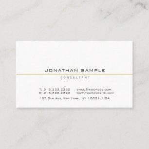 Custom Modern Elegant Create Your Own Minimalist Business Card