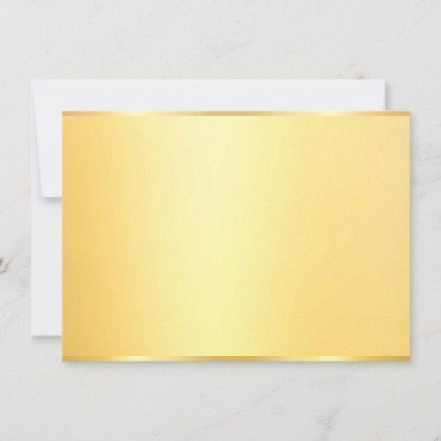 Custom Modern Elegant Faux Gold Blank Template (Front)