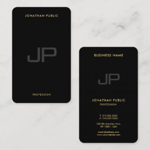 Custom Modern Elegant Monogram Initial Oceania Business Card