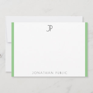 Custom Modern Elegant Monogram Trendy Smart Card