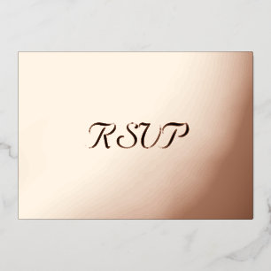 Custom Modern Elegant Party Event RSVP Rose Gold