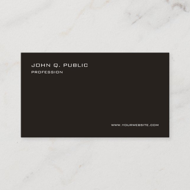 Custom Modern Elegant Professional Template Business Card (Front)