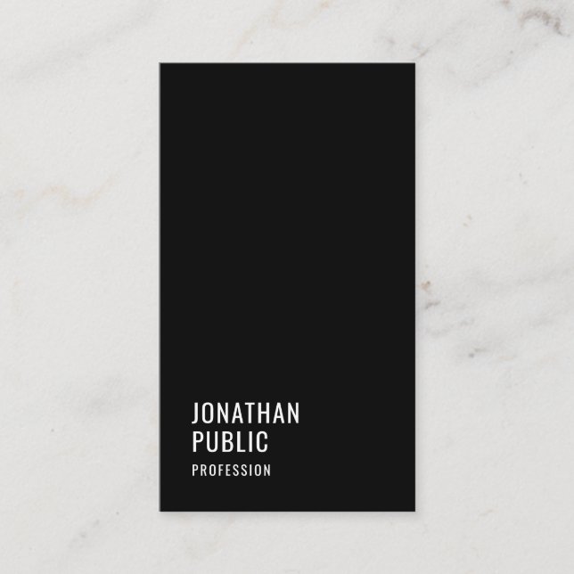 Custom Modern Elegant Professional Template Sleek Business Card (Front)