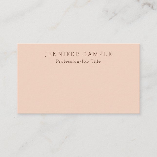 Custom Modern Elegant Simple Design Template Business Card (Front)