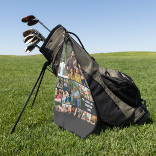 Custom Modern Family 14 Photo Collage Template Golf Towel
