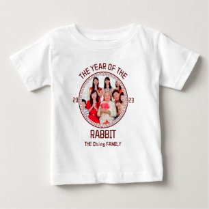 Custom Modern Family Chinese New Year Photo Baby T-Shirt