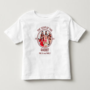 Custom Modern Family Chinese New Year Photo Toddler T-Shirt