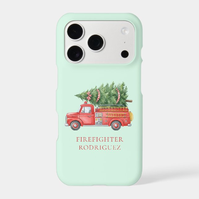 Custom Modern Firefighter Christmas Fire Truck  (Back)