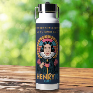 Custom Modern Funny Coffee Quote Early Riser Water Bottle