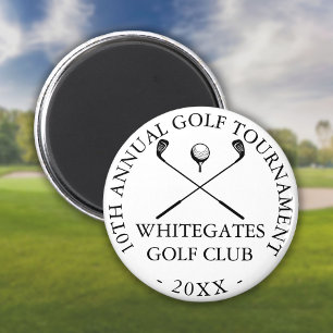 Custom Modern Golf Club Tournament Magnet