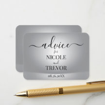 Custom Modern Grey Wedding