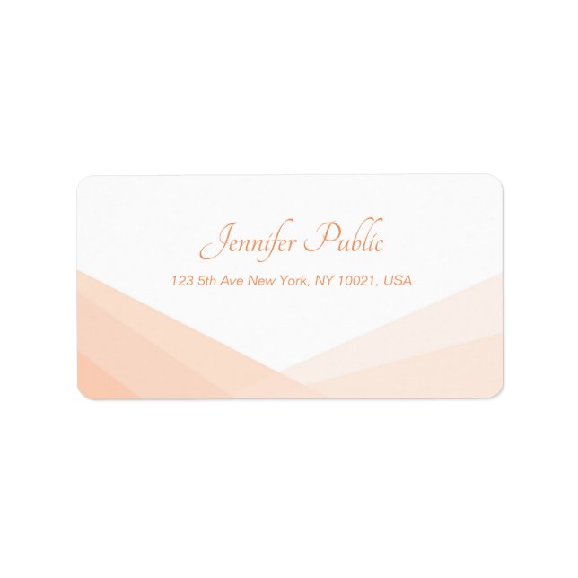 Custom Modern Handwritten Text Simple Address Label (Front)
