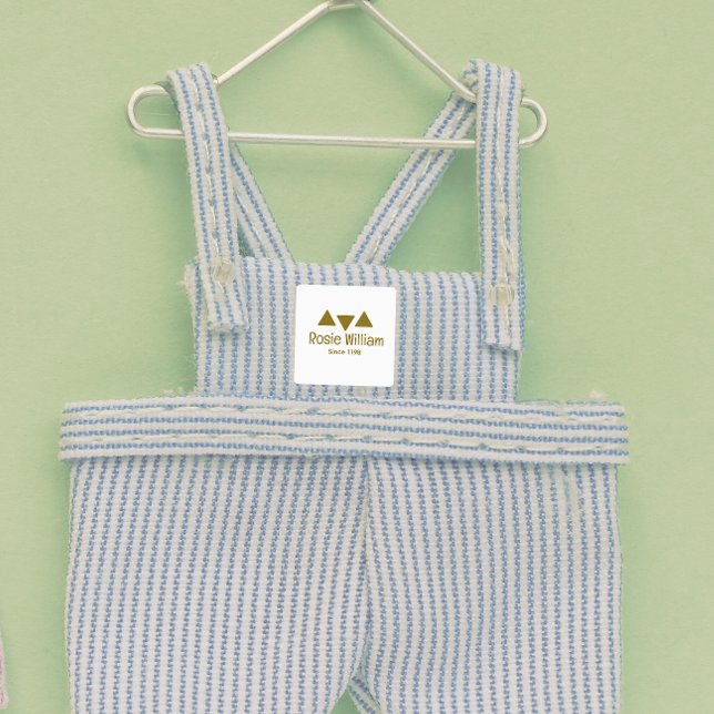 Custom Modern Iron on Clothing label  (Creator Uploaded)