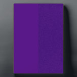 Custom Modern Matte & Glitter Purple Easel Plaque<br><div class="desc">Show off your brand, message, or dedication in style with this sleek and eye-catching tabletop plaque. Featuring a bold half-and-half design—matte purple on one side, glitter purple on the other—it strikes the perfect balance between elegance and statement. The smooth finish provides space for custom logos or text, while the glitter...</div>